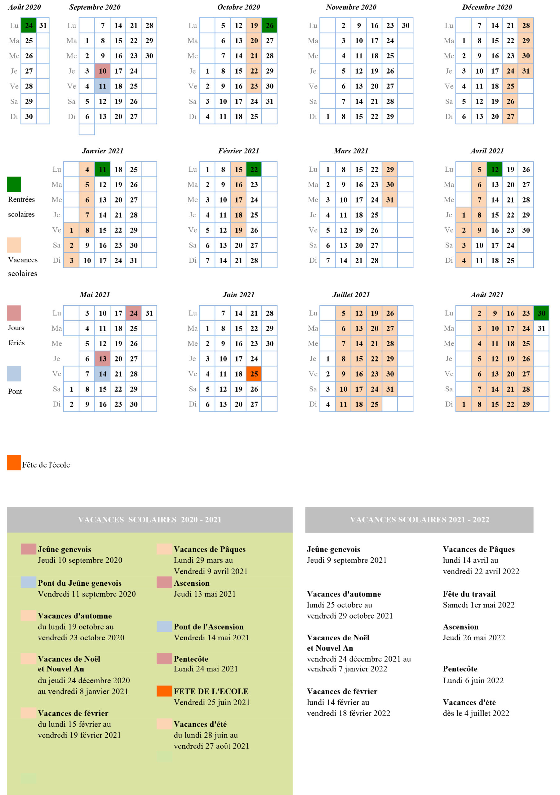 Calendrier Scolaire Larc Calendrier Scolaire Larc